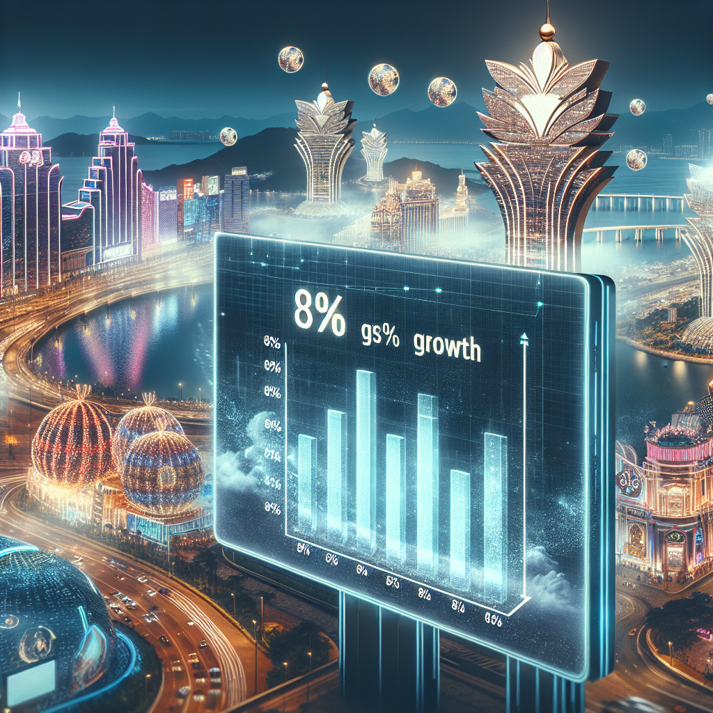 2025년 마카오 카지노 매출, 정부 예측 초과 전망: 8% 성장 예상